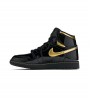 Кроссовки Air Jordan 1 Retro High Black Metallic Gold 2020 GS