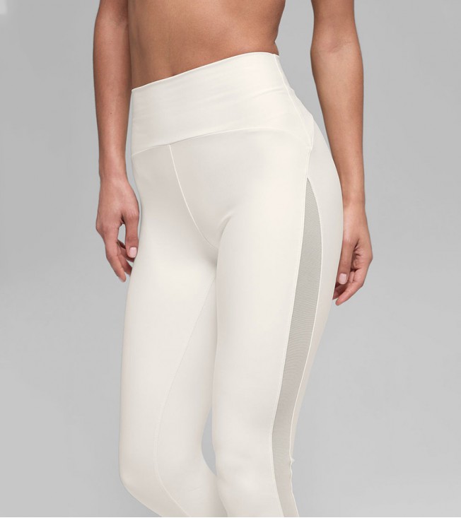 Леггинсы Alo Yoga Airlift High-Waist Mesh Infatuation Ivory