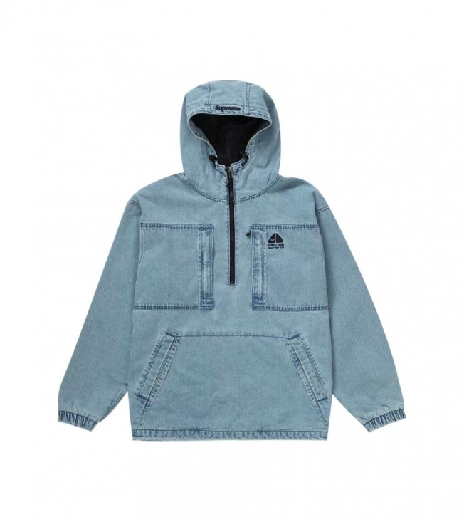 Худи Supreme Nike ACG Denim Pullover Washed Blue