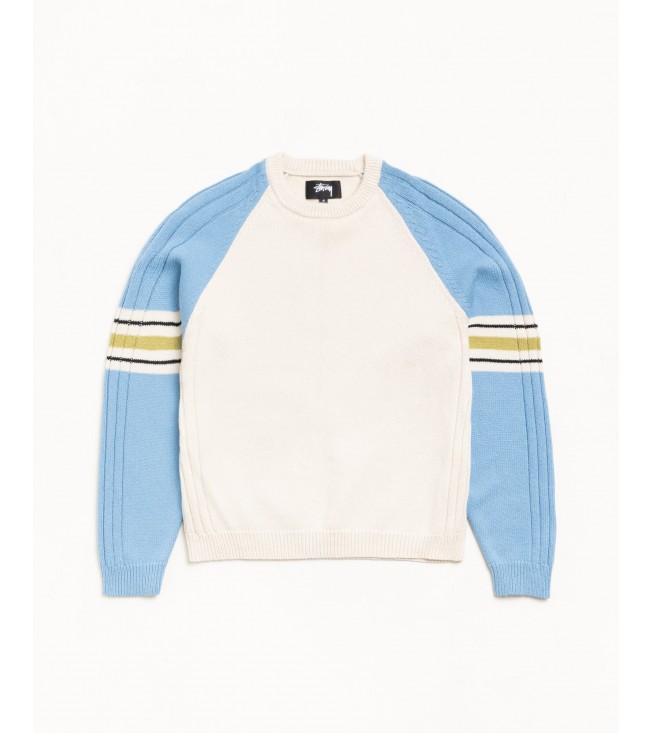 Свитер Stussy Stripe Raglan Crew Blue