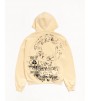 Худи Stussy Skulls Zip Hoodie Pigment Dyed Gold