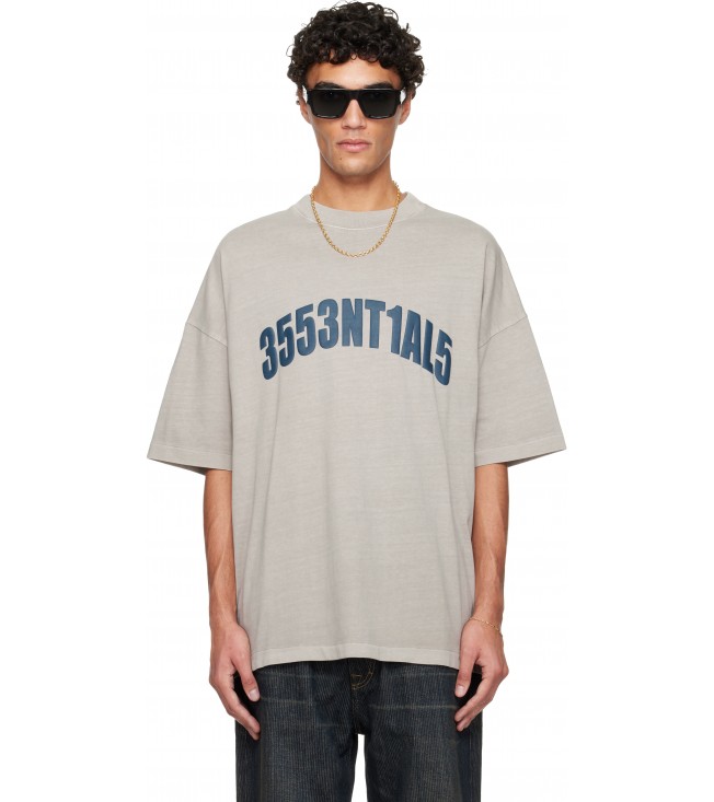 Футболка Fear Of God Essentials Gray Holiday 'New York' 90s T-shirt