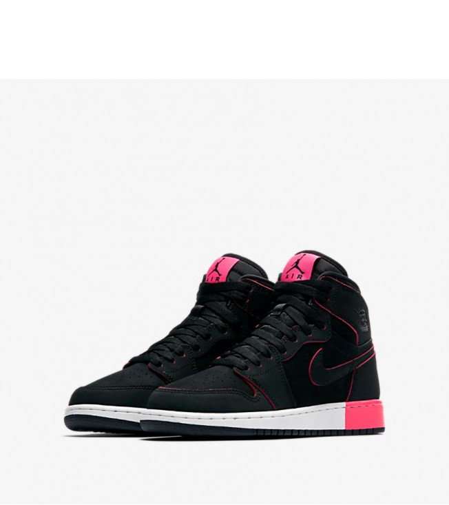 Кроссовки Air Jordan 1 Retro High Black Hyper Pink White GS