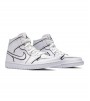 Кроссовки Jordan 1 Mid Iridescent Reflective White WMNS