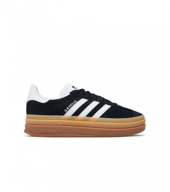 adidas Gazelle Bold Black White Gum  WMNS
