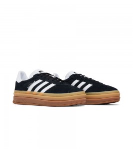 adidas Gazelle Bold Black White Gum  WMNS - Фото №2