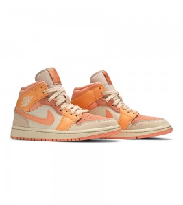 Кроссовки Jordan 1 Mid Apricot Orange WMNS - ???? ?20