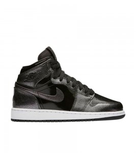 Кроссовки Air Jordan 1 Retro High Black Patent GS