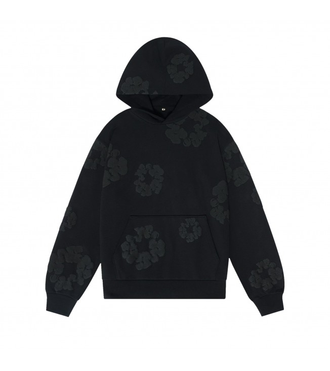 Худи Denim Tears Cotton Wreath Hoodie Black Monochrome