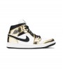 Кроссовки Jordan 1 Mid Metallic Gold Black White