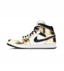 Кроссовки Jordan 1 Mid Metallic Gold Black White