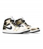 Кроссовки Jordan 1 Mid Metallic Gold Black White