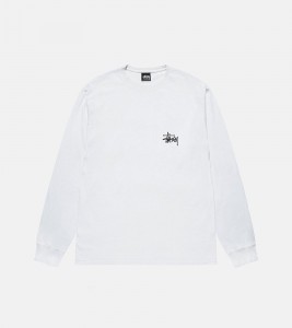 Лонгслив Stussy Basic Ls Tee White - Фото №2