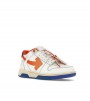 OFF-WHITE Out Of Office OOO Low Tops White Orange Blue Contrast Stitching