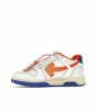 OFF-WHITE Out Of Office OOO Low Tops White Orange Blue Contrast Stitching
