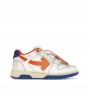 OFF-WHITE Out Of Office OOO Low Tops White Orange Blue Contrast Stitching