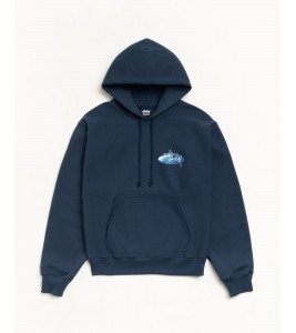 Худи Stussy Wave Oval Hoodie Navy