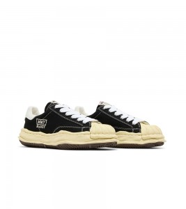 Maison Mihara Yasuhiro Blakey OG Sole Vintage Canvas Low Black - Фото №2