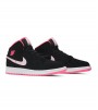 Кроссовки Air Jordan 1 Mid Black Digital Pink GS