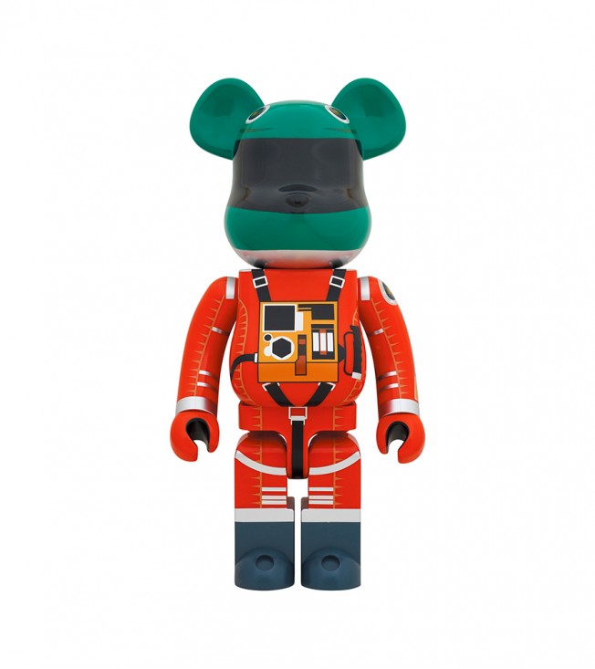 Bearbrick x 2001 A Space Odyssey Space Suit Orange Green 1000%