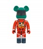 Bearbrick x 2001 A Space Odyssey Space Suit Orange Green 1000%