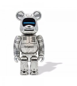 Bearbrick x BAPE x Hajime Sorayama Baby Milo 100% & 400% Set Silver - ???? ?20