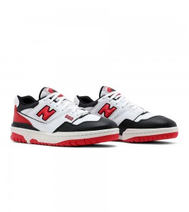 Кроссовки New Balance 550 White Red Black - Фото №2