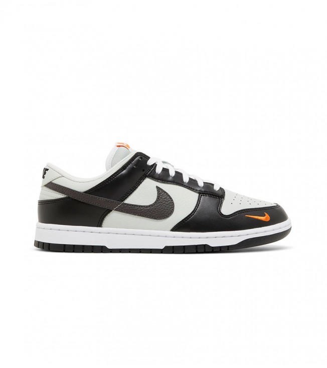 Nike Dunk Low Black Total Orange Mini Swoosh