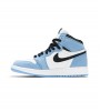 Кроссовки Air Jordan 1 Retro High White University Blue Black GS