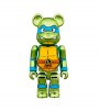 Bearbrick x Teenage Mutant Ninja Turtles Leonardo 100% & 400% Set Chrome Ver.