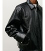Куртка Stussy Garage Jacket Leather Black