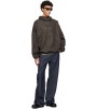 Худи Fear Of God Essentials Brown Holiday Faux-Suede Fleece Modern Hoodie