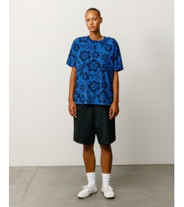 Футболка Stussy Lazy Floral Tee Sport Blue - ???? ?20