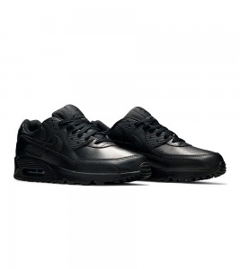 Nike Air Max 90 Leather Black - Фото №2