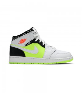 Кроссовки Air Jordan 1 Mid Composition Notebook GS