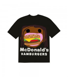 Футболка Travis Scott x CPFM 4 CJ Burger Mouth Black