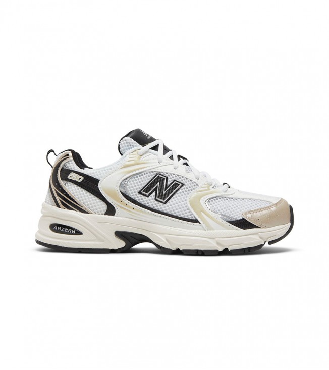 New Balance 530 White Light Gold Metallic