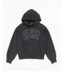 Худи Stussy Block Sport Hoodie Garment Dyed Faded Black