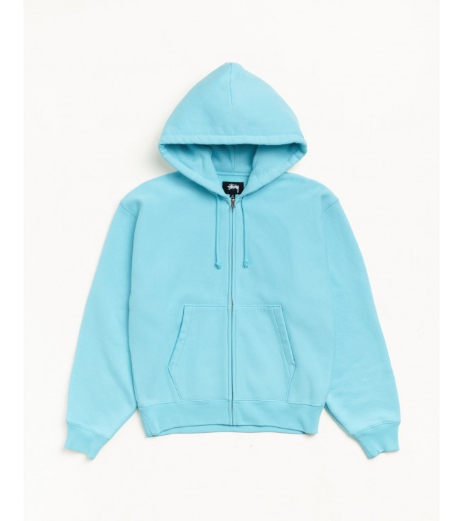 Худи Stussy Basic Diamond Zip Hoodie Teal