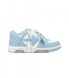 Off-White Out Of Office Calf Leather White Baby Blue