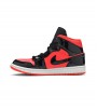 Кроссовки Jordan 1 Mid Hot Punch Black WMNS