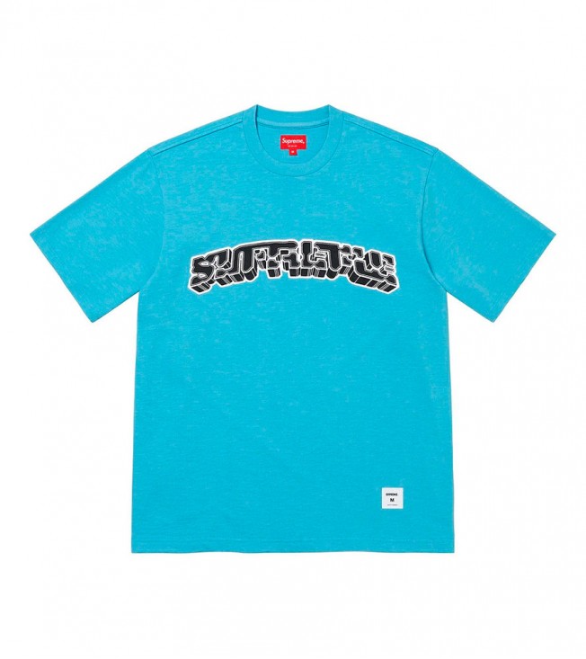 Supreme Block Arc S/S Top Bright Blue