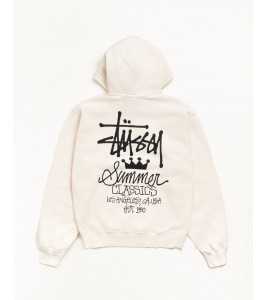 Худи Stussy Summer Classics Hoodie Garment Dyed Bone - Фото №2