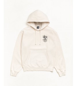 Худи Stussy Summer Classics Hoodie Garment Dyed Bone