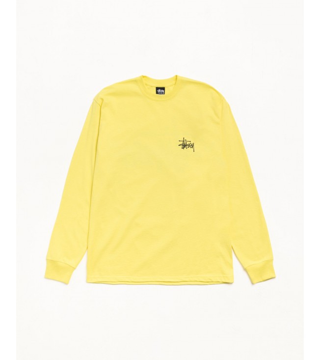 Лонгслив Stussy Basic Stüssy Ls Tee Lemon