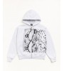 Худи Stussy Snakeskin Zip Hoodie Ash Heather