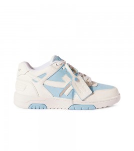 OFF-WHITE Out Of Office OOO Low Tops Light Blue White