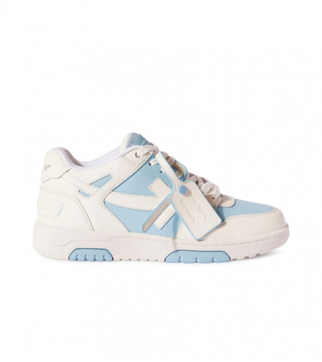 OFF-WHITE Out Of Office OOO Low Tops Light Blue White