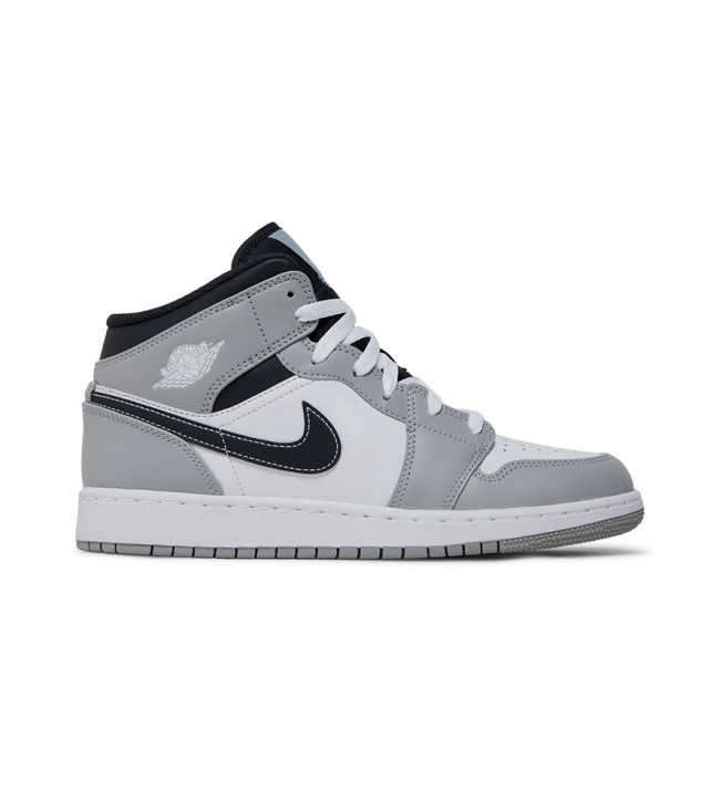 Jordan 1 Mid Light Smoke Grey (GS)