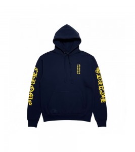 Худи Chrome Hearts Logo Hoodie Navy